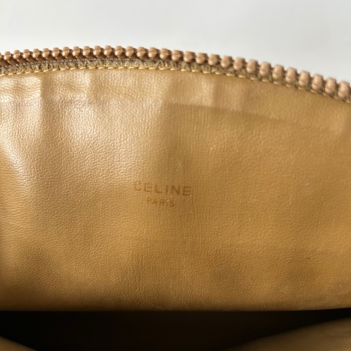 VINTAGE CELINE MACADAM PVC LEATHER POUCH