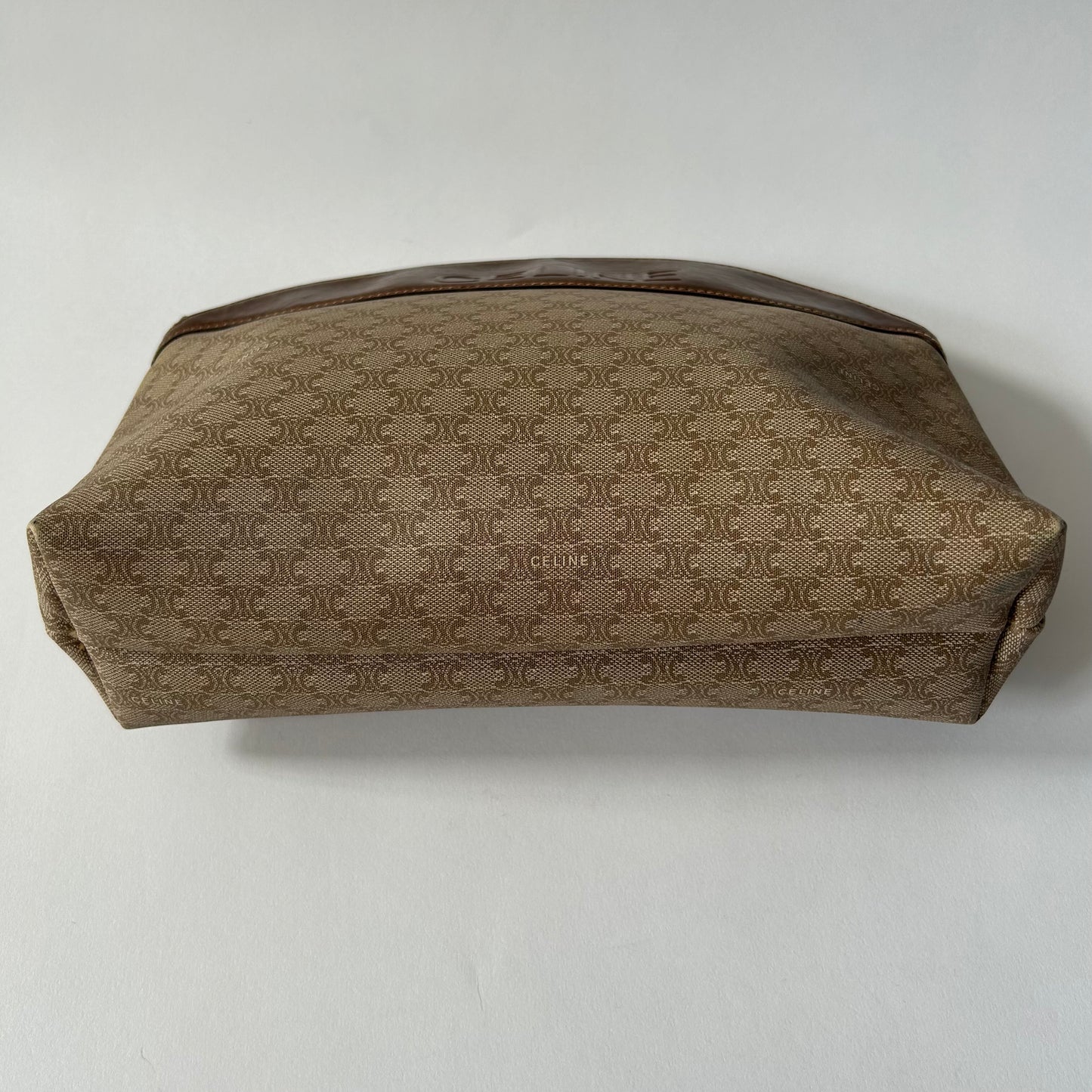 VINTAGE CELINE MACADAM PVC LEATHER POUCH