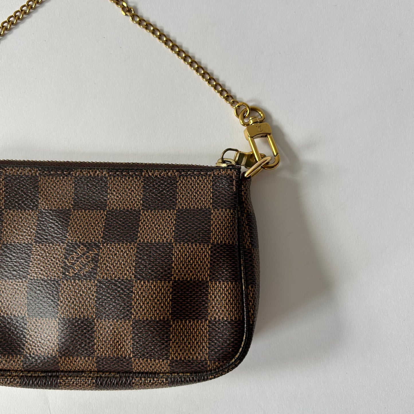 LOUIS VUITTON DAMIER EBENE MINI POCHETTE ACCESSOIRES