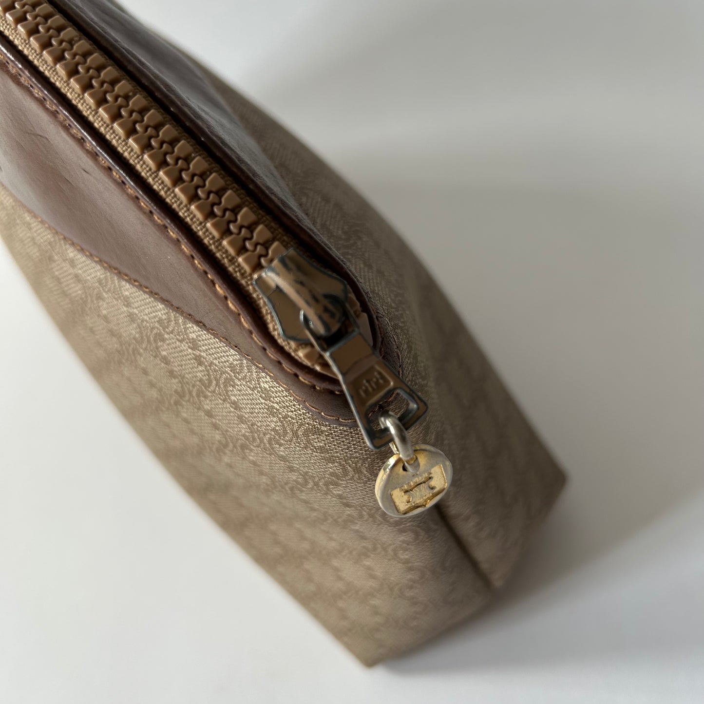 VINTAGE CELINE MACADAM PVC LEATHER POUCH