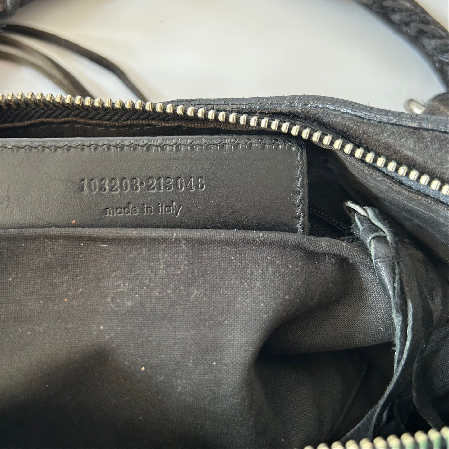 BALENCIAGA BLACK SUEDE MINI MOTO CITY BAG - FIRST EDITION