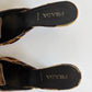 VINTAGE PRADA LEOPARD CALF HAIR POINTED TOE MULES