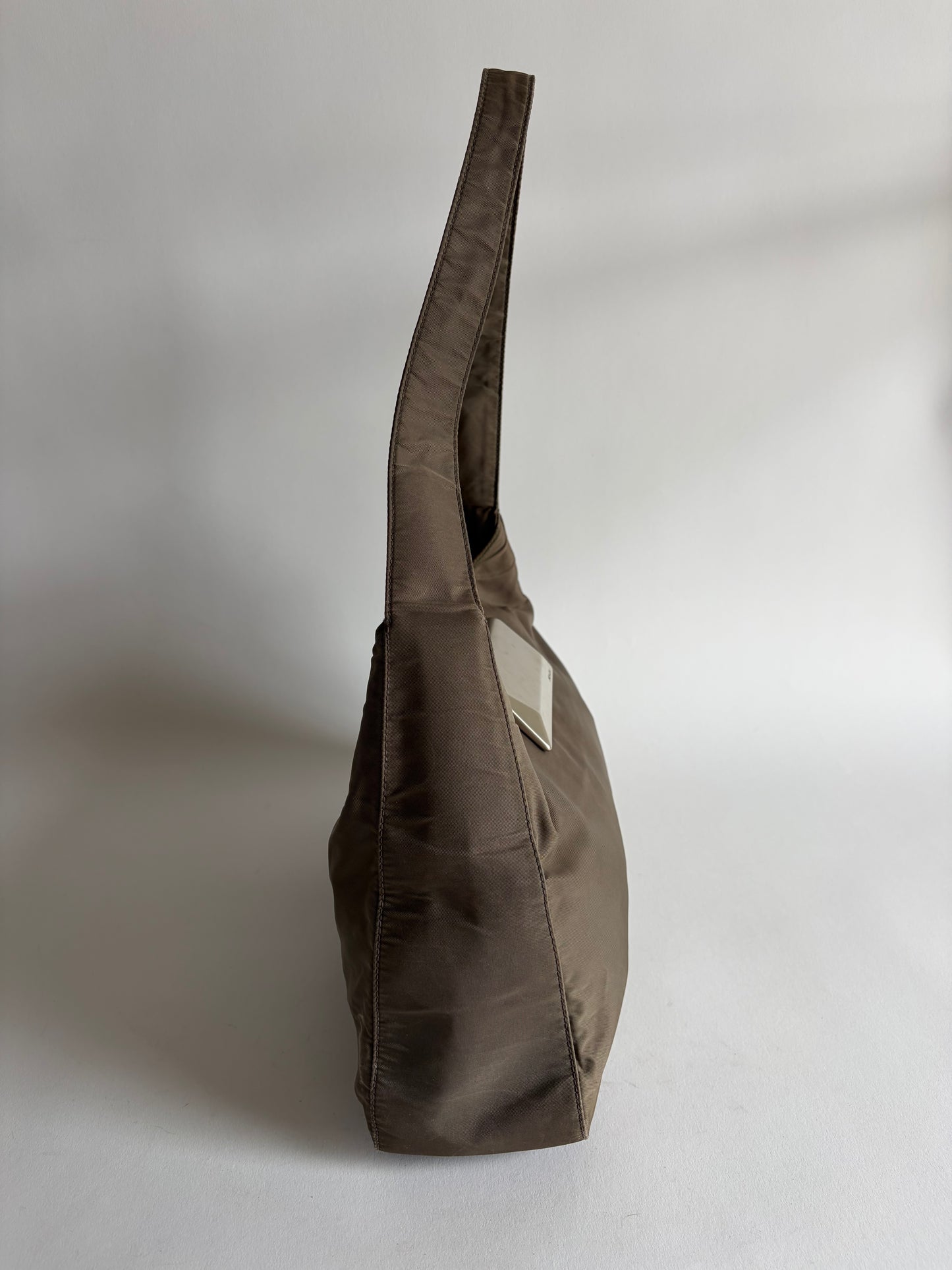 VINTAGE PRADA TAUPE SHOULDER BAG