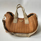 PRADA CANAPA STUOIA STRAW WOVEN HANDBAG