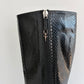 RARE CESARE PACIOTTI PYTHON BLACK HIGH BOOTS