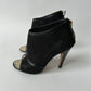 CHANEL SS 2011 CC OPEN TOE MESH SANDALS BLACK SIZE 39.5