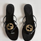 GUCCI INTERLOCKING G LOGO LEATHER SLIDES