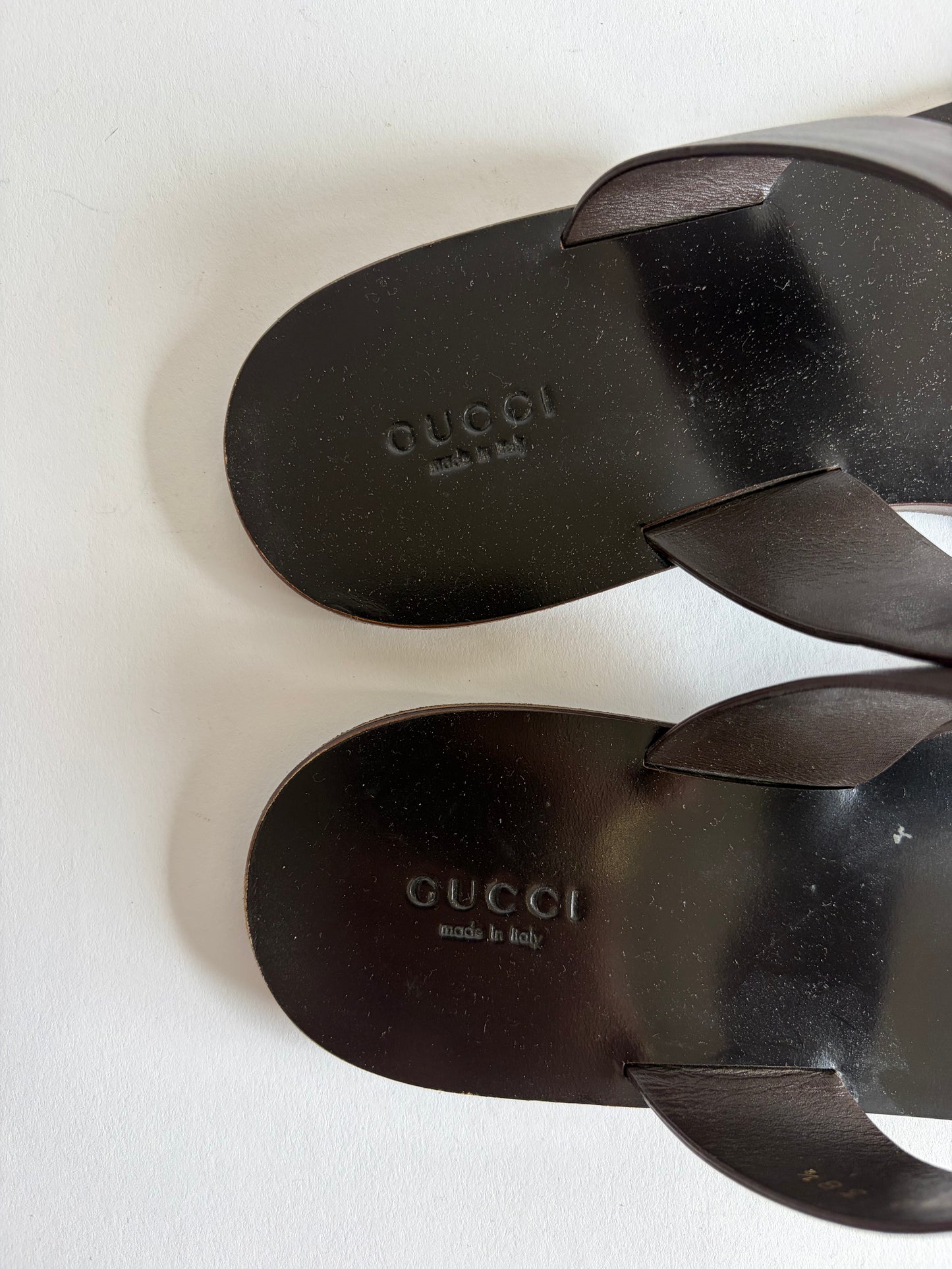 GUCCI HORSEBIT LEATHER SANDALS
