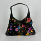 GUCCI FLORA JACKIE PRINTED CANVAS HOBO SHOULDER BAG