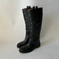 GUCCI MARMONT EQUESTRIAN BLACK TALL BOOTS SIZE 37.5