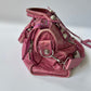 BALENCIAGA VINTAGE MOTOCROSS CITY GIANT 21 BAG LEATHER MEDIUM PINK