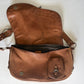 VINTAGE CHRISTIAN DIOR GAUCHO BROWN SADDLE BAG