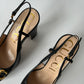 GUCCI HORSEBIT BABY PLATFORM SLINGBACK BLACK PUMPS HEELS SIZE 40