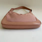 VINTAGE GUCCI JACKIE 1961 PINK CANVAS LEATHER SHOULDER BAG