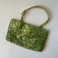 PRADA LIME GREEN SEQUIN TOP HANDLE BAG