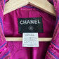 VINTAGE CHANEL FUSCHIA PINK SEQUIN BLAZER SIZE 36