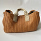 PRADA CANAPA STUOIA STRAW WOVEN HANDBAG