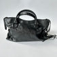 BALENCIAGA MOTOCROSS CLASSIC CITY BAG LEATHER MEDIUM BLACK ANTHRACITE