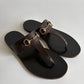 GUCCI HORSEBIT LEATHER SANDALS