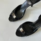 DIOR DIORISSIMO BLACK PEEP TOE HEEL SIZE 41