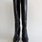 RARE CESARE PACIOTTI PYTHON BLACK HIGH BOOTS