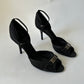 DIOR DIORISSIMO BLACK PEEP TOE HEEL SIZE 41