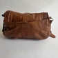 VINTAGE CHRISTIAN DIOR GAUCHO BROWN SADDLE BAG