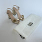 GUCCI MARMONT GOLD METALLIC HEEL SANDALS SIZE 40 (BRAND NEW)