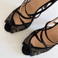 CHRISTIAN LOUBOUTIN VANITARITA LACE PEEP TOE HEEL