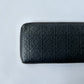 LOEWE REPEAT ZIP AROUND WALLET EMBOSSED CALFSKIN BLACK LEATHER