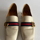 GUCCI PEYTON LEATHER PEARL HEELS MARMONT GG LOAFERS