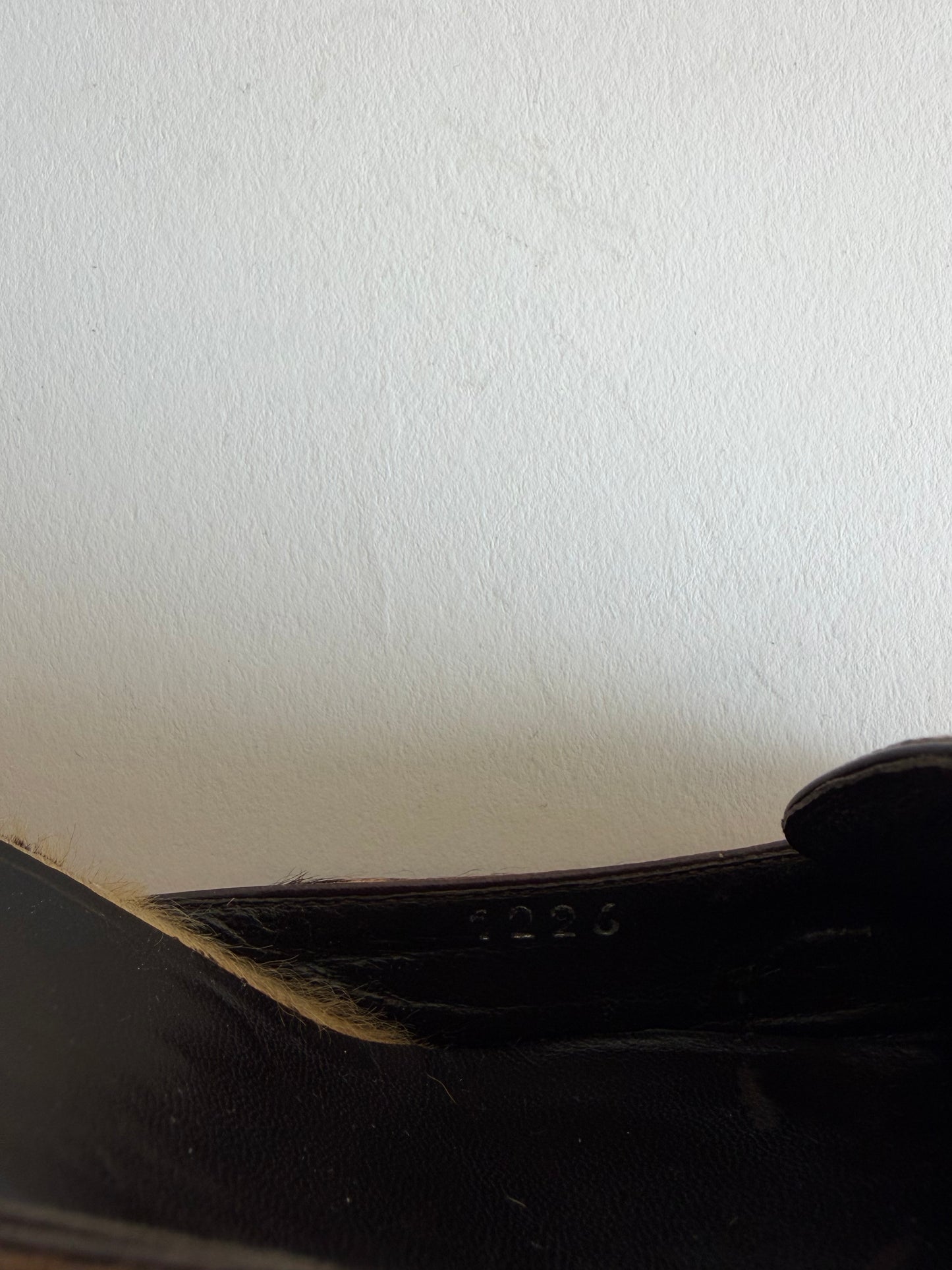 VINTAGE PRADA LEOPARD CALF HAIR POINTED TOE MULES