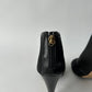 CHANEL SS 2011 CC OPEN TOE MESH SANDALS BLACK SIZE 39.5