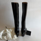 GUCCI ANGEL PLATFORM LEATHER KNEE HIGH BOOTS NEW