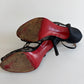 CHRISTIAN LOUBOUTIN VANITARITA LACE PEEP TOE HEEL
