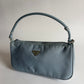 PRADA BABY BLUE NYLON POCHETTE