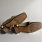 GUCCI PEYTON LEATHER PEARL HEELS MARMONT GG LOAFERS