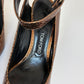 TOM FORD PYTHON BRONZE HEELS