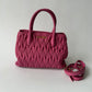 MIU MIU TWO-WAY NAPPA MATELASSE FUSCHIA HANDBAG