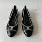CHANEL CC CAP TOE CLASSIC BALLET FLATS