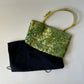 PRADA LIME GREEN SEQUIN TOP HANDLE BAG