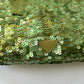 PRADA LIME GREEN SEQUIN TOP HANDLE BAG
