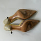 GUCCI VINTAGE MONOGRAM POINTED TOE SIZE MULE 8.5