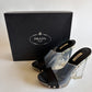 VINTAGE PRADA 2010 RUNWAY CLEAR STUDDED HEELS