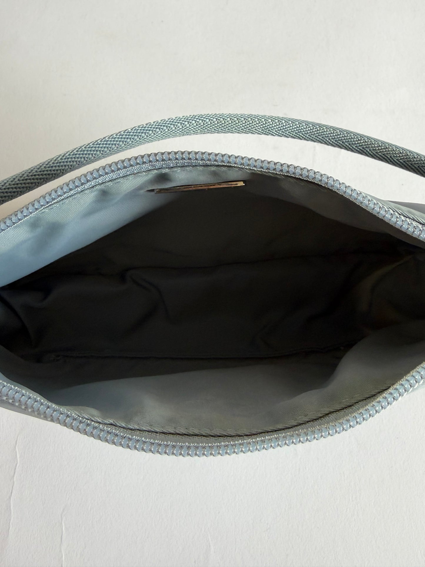 PRADA BABY BLUE NYLON POCHETTE