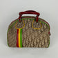 VINTAGE CHRISTIAN DIOR 2004 RASTA PRINT BOWLING BAG