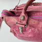 BALENCIAGA VINTAGE MOTOCROSS CITY GIANT 21 BAG LEATHER MEDIUM PINK