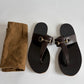GUCCI HORSEBIT LEATHER SANDALS