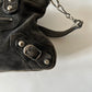 BALENCIAGA BLACK SUEDE MINI MOTO CITY BAG - FIRST EDITION