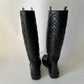 GUCCI MARMONT EQUESTRIAN BLACK TALL BOOTS SIZE 37.5